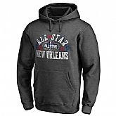 Men's Fanatics Branded Heather Gray 2017 NBA All-Star Game Fleur De Lis Pullover Hoodie FengYun,baseball caps,new era cap wholesale,wholesale hats